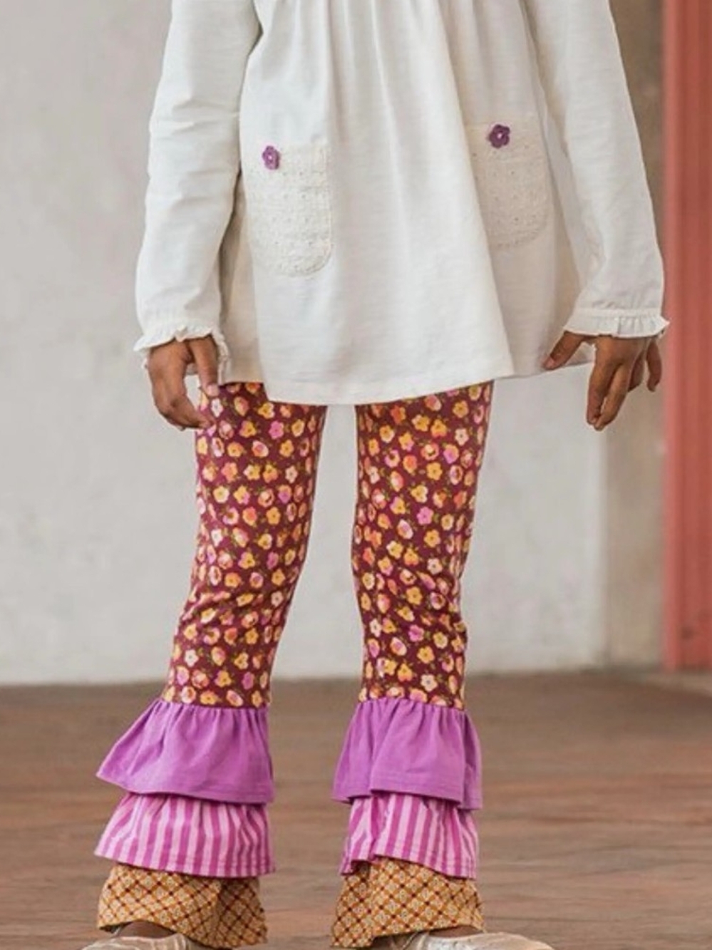 Matilda Jane Magician Bennys Ruffle Pants- NWTS-Sz 8